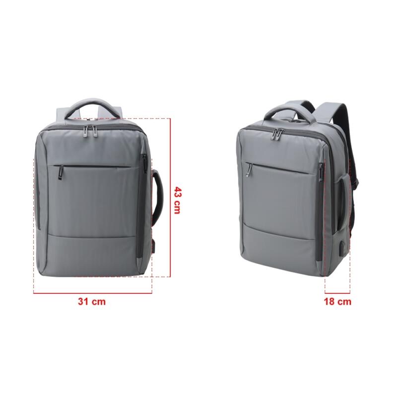 Mochila Couro Sintético USB 23 Litros - Imagem 7