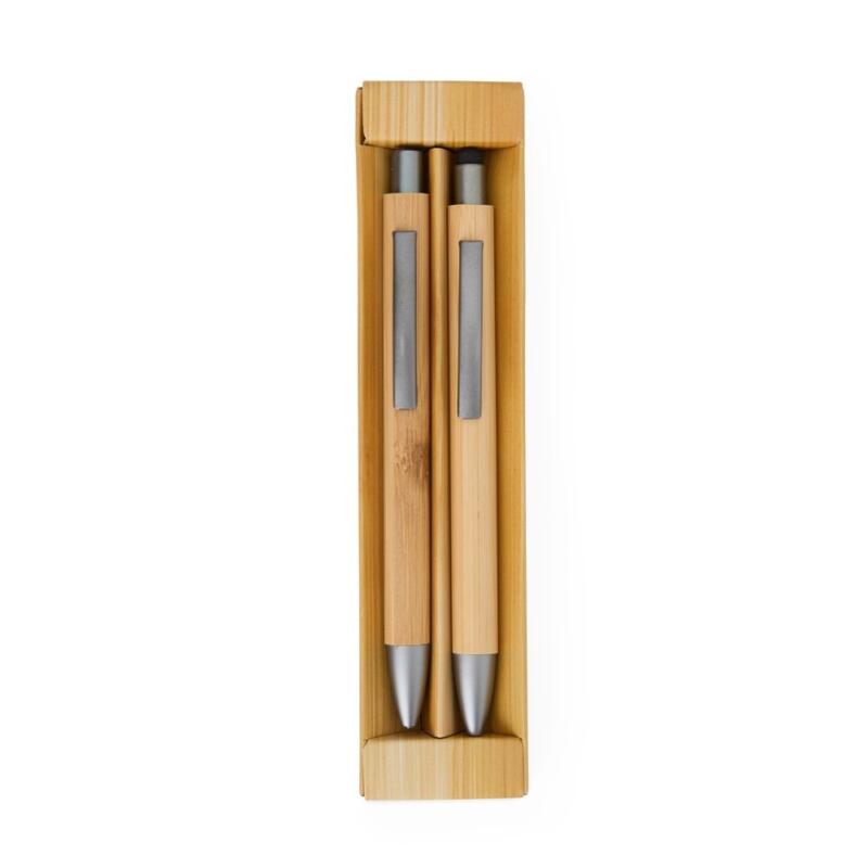 Kit Ecológico Caneta e Lapiseira Bambu - Imagem 3